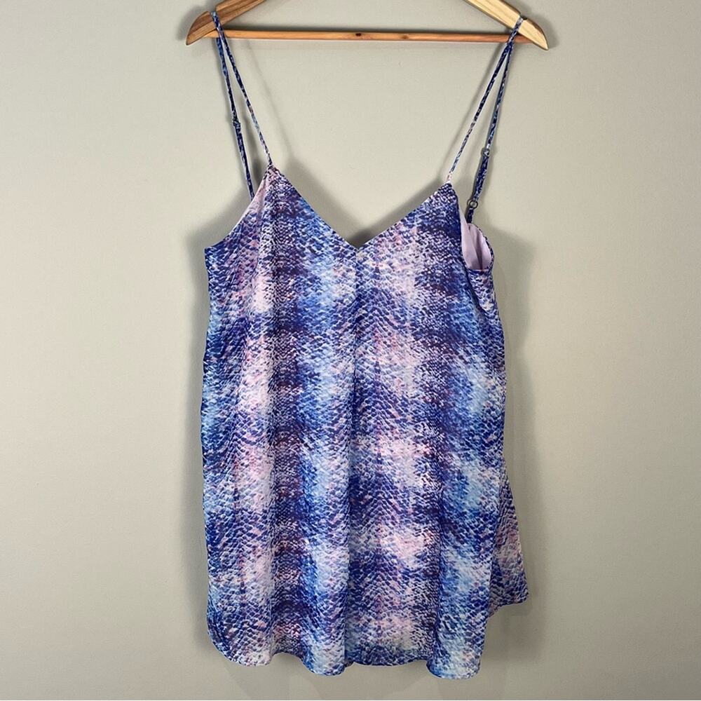 Show Me Your Mumu Anthropologie Blue Purple Romper Boho Spaghetti Strap Medium